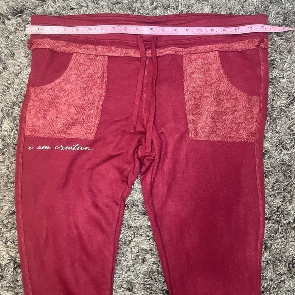 Yoga pants with pockets / maroon / size XL New With Tags - Picture 10 of 10